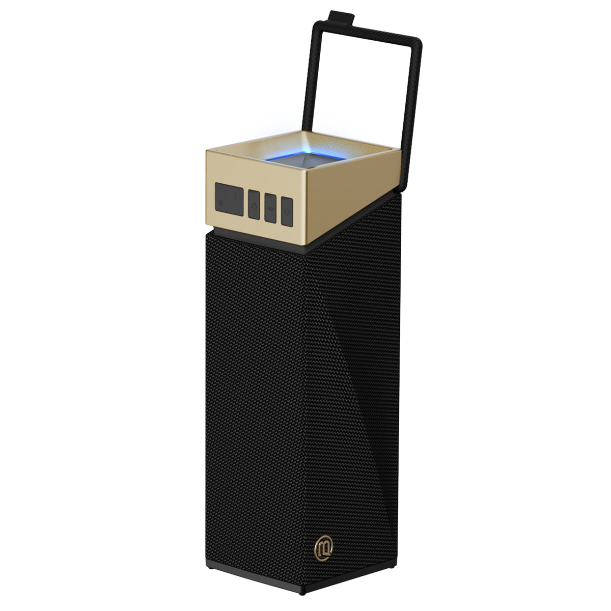 Bugani Brief TT Portable Bluetooth Speaker, 60W, RGB, Waterproof, Black Gold