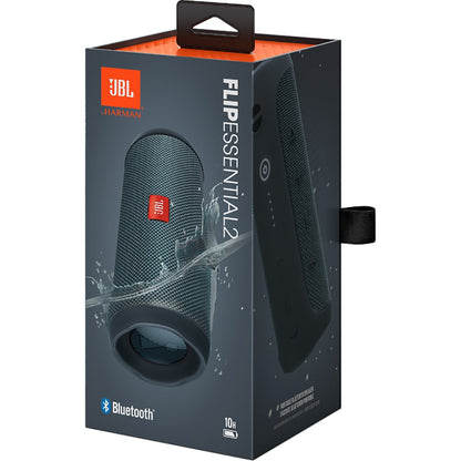 JBL Flip Essential 2 Portable Bluetooth Speaker, 20W, PartyBoost, Waterproof, Black JBLFLIPES2BK