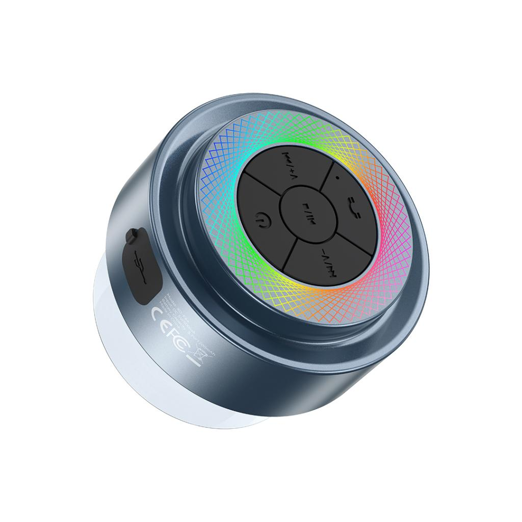 XO Design F64 Portable Bluetooth Speaker, 5W, RGB, Waterproof, Black