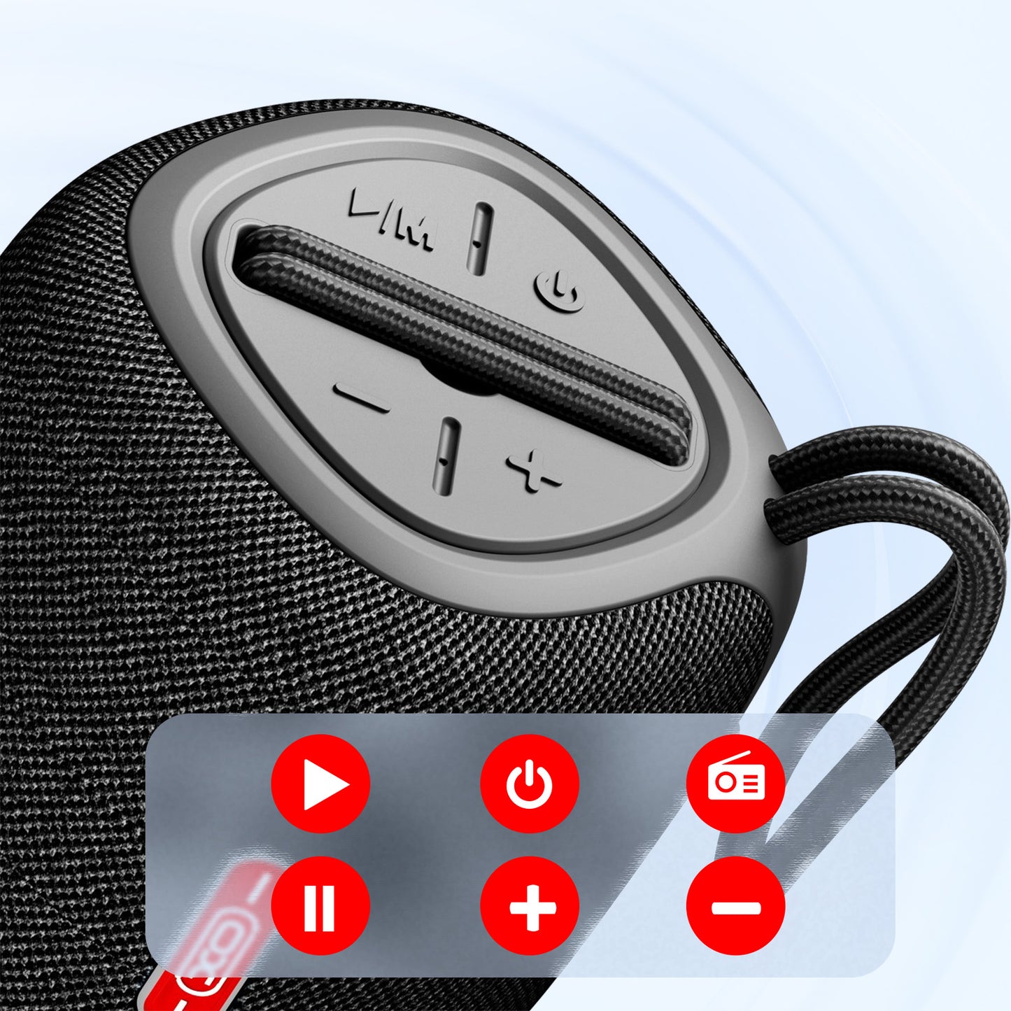 XO Design F38 Portable Bluetooth Speaker, 5W, Black