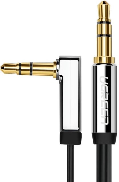 UGREEN AV119 Angled 3.5mm - 3.5mm Audio Cable, 3m, Black