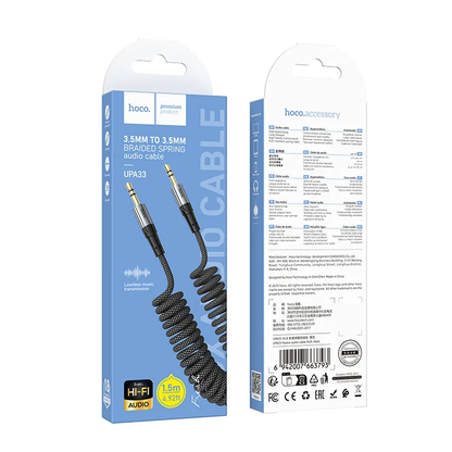 Audio Cable 3.5mm - 3.5mm HOCO UPA33, 1.5m, Black