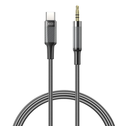 USB-C to 3.5mm Audio Cable XO Design NB-R279B, 1m, Black