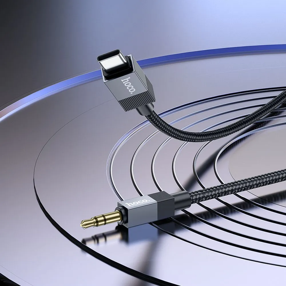 USB-C to 3.5mm Audio Cable HOCO UPA32B, 1m, Black
