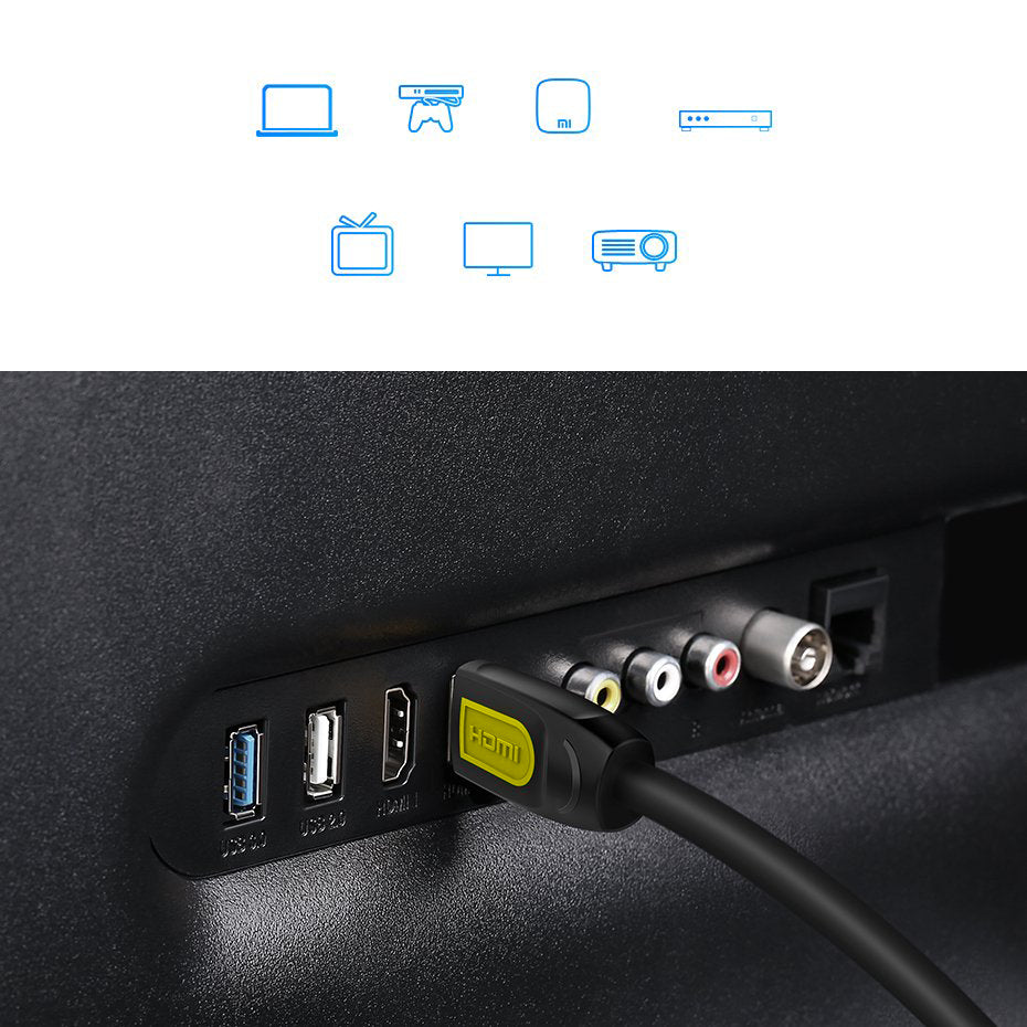 UGREEN HD101 Video Cable, HDMI - HDMI, 4K, 2m, Black