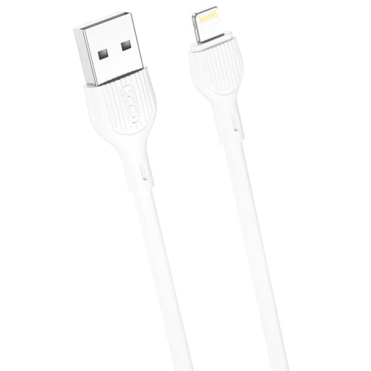 USB-A to Lightning Data and Charging Cable XO Design NB200, 10W, 1m, White
