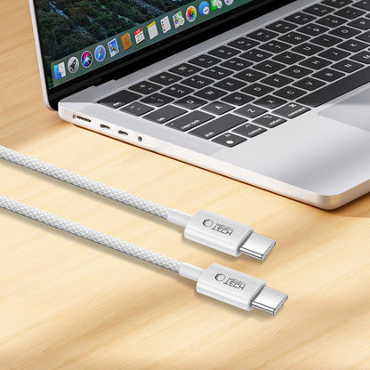 USB-C Data and Charging Cable - USB-C Tech-Protect Ultraboost Lite, 60W, 1m, Silver