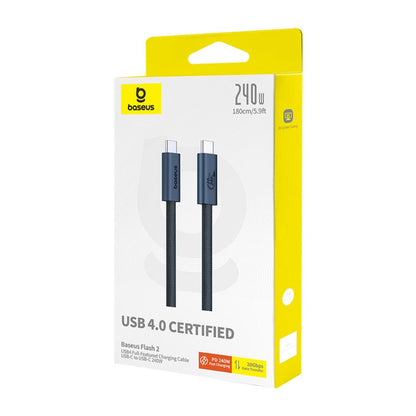 USB-C Data and Charging Cable - USB-C Baseus Flash Series II, 240W, 1.8m, Black P10311803112-00