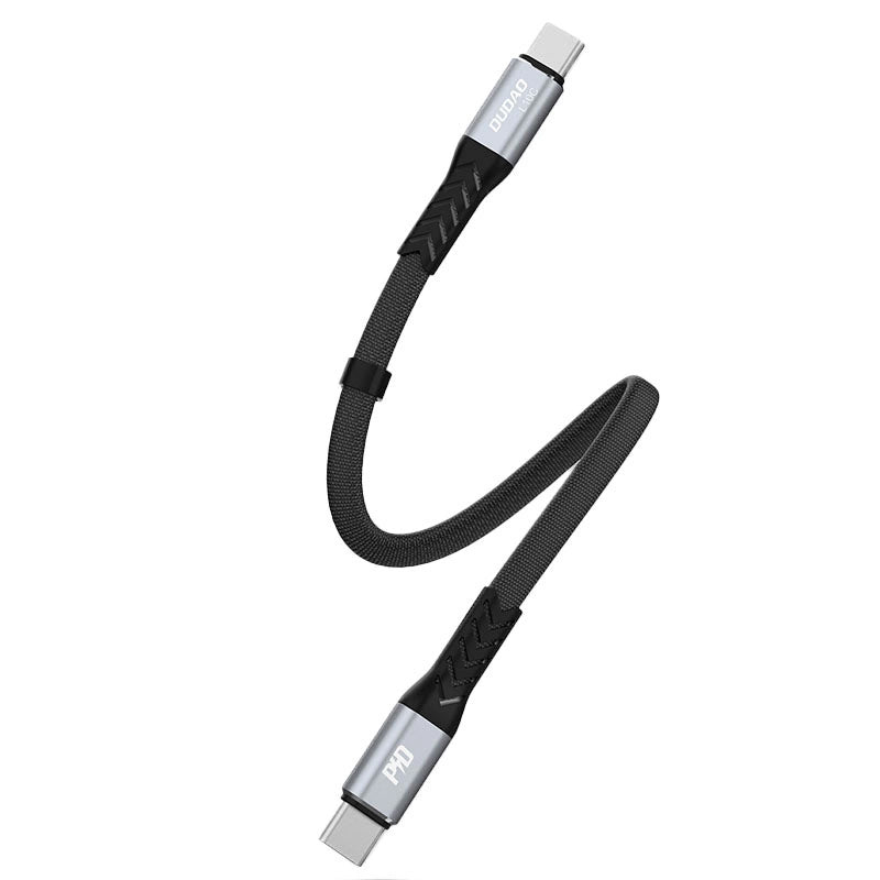 USB-C Data and Charging Cable - USB-C Dudao L10C, 100W, 0.23m, Black