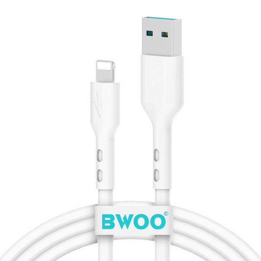 USB-A to Lightning Data and Charging Cable BWOO X172L, 18W, 1m, White
