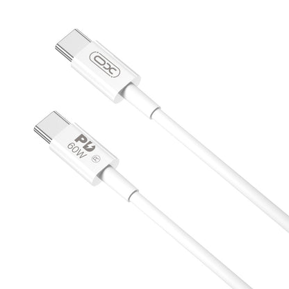 USB-C Data and Charging Cable - USB-C XO Design NB-Q190A, 60W, 1m, White