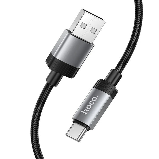 USB-A to USB-C Data and Charging Cable HOCO X117, 60W, 1m, Black