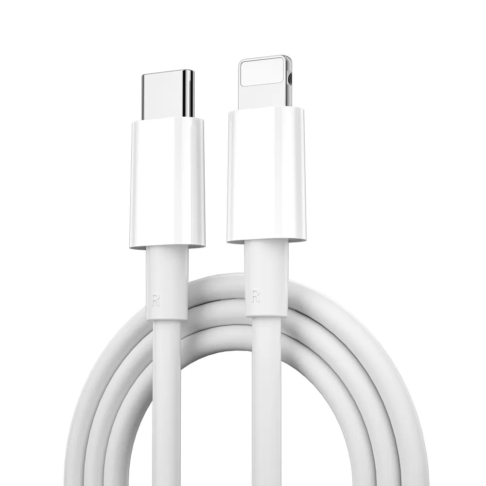 USB-C to Lightning Data and Charging Cable WiWu Wi-C008, 30W, 1.2m, White