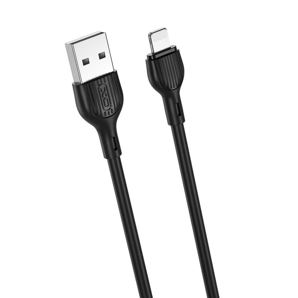USB-A to Lightning Data and Charging Cable XO Design NB200, 10W, 1m, Black