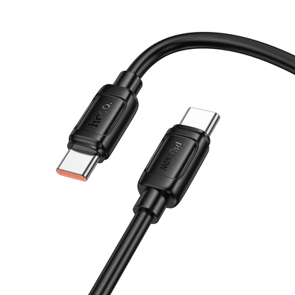 USB-C Data and Charging Cable - USB-C HOCO X115, 240W, 1m, Black