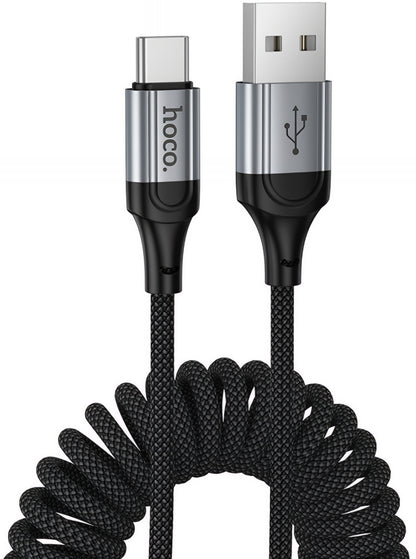 USB-A to USB-C Data and Charging Cable HOCO X121, 18W, 1.5m, Black