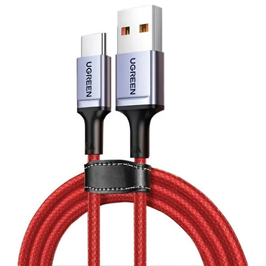 UGREEN US505 USB-A to USB-C Data and Charging Cable, 60W, 1m, Red