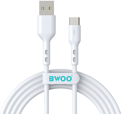 USB-A to USB-C Data and Charging Cable BWOO X172C, 60W, 1m, White