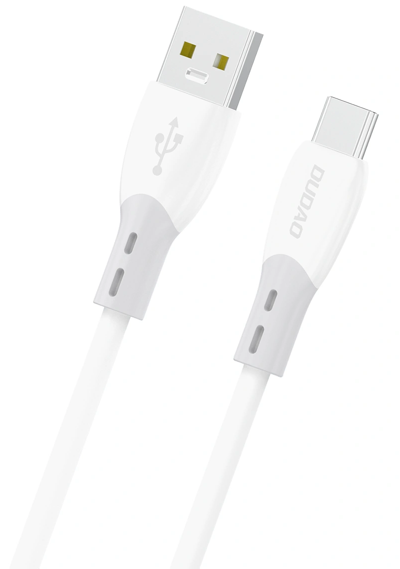 USB-A to USB-C Dudao L25ST Data and Charging Cable, 100W, 1m, White