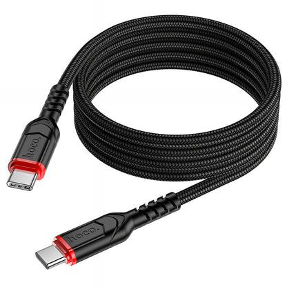 USB-C Data and Charging Cable - USB-C HOCO X59 Victory, 60W, 1m, Black
