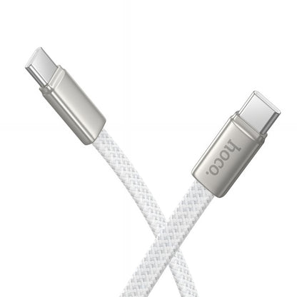 USB-C Data and Charging Cable - USB-C HOCO X125, 60W, 1m, White