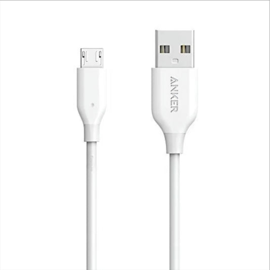 Data and Charging Cable USB-A to microUSB Anker PowerLine, 18W, 1m, White A8132H21