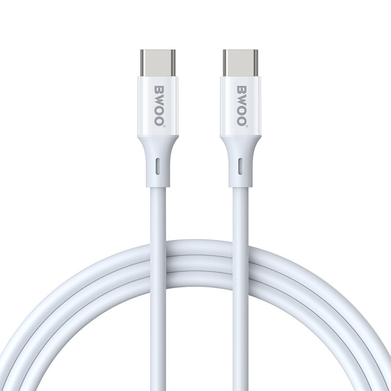 USB-C Data and Charging Cable - USB-C BWOO BO-X283CC-2M, 60W, 2m, White