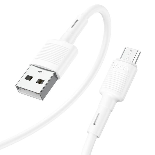 USB-A to microUSB Data and Charging Cable HOCO X83 Victory, 18W, 1m, White