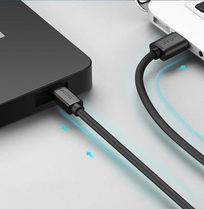 USB-A - miniUSB Data and Charging Cable UGREEN US132, 18W, 1m, Black 