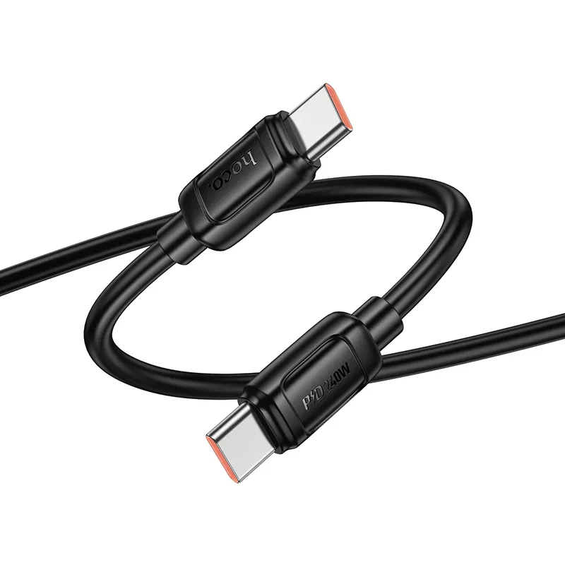 USB-C Data and Charging Cable - USB-C HOCO X115, 240W, 1m, Black