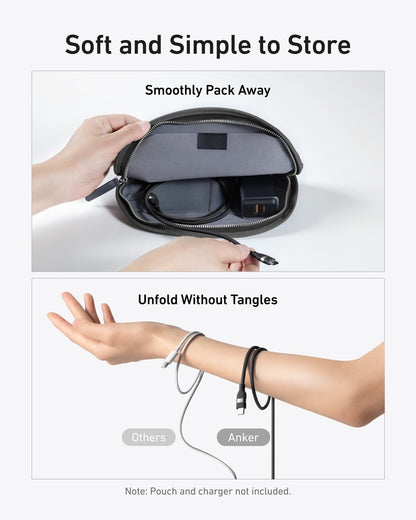 USB-C Data and Charging Cable - USB-C Anker, 240W, 0.9m, Black A82E2H11