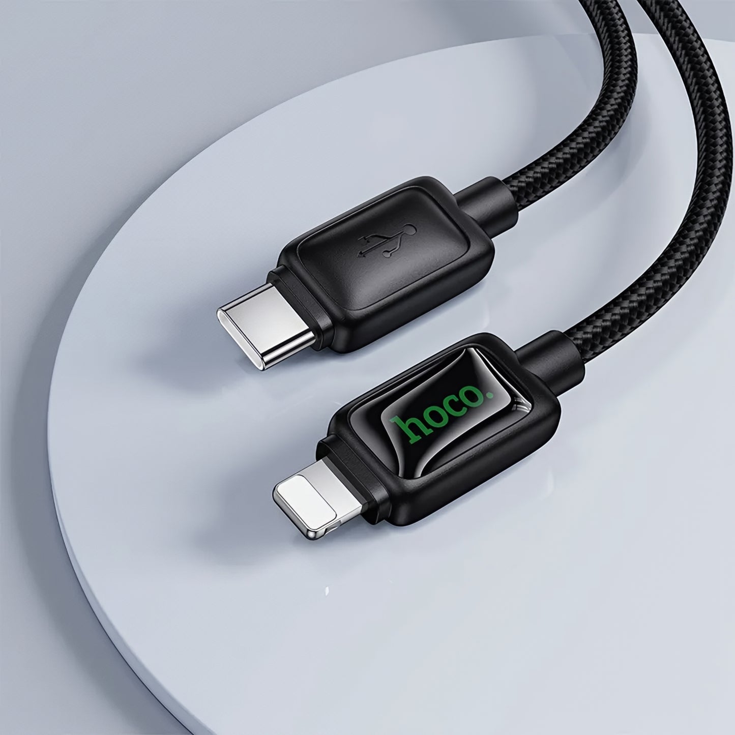 USB-C to Lightning Data and Charging Cable HOCO U146, 30W, 1.2m, Black
