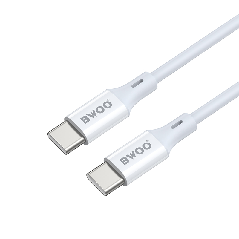 USB-C Data and Charging Cable - USB-C BWOO BO-X283CC-2M, 60W, 2m, White