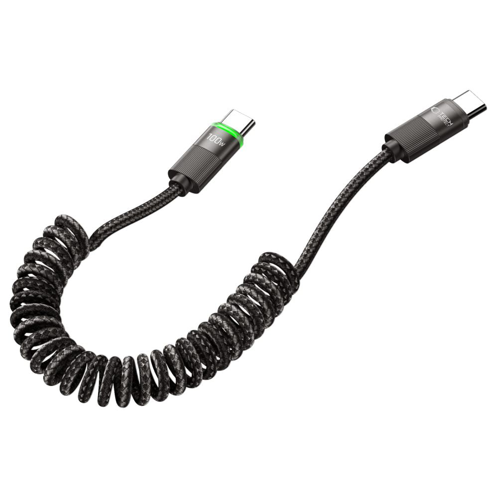 USB-C Data and Charging Cable - USB-C Tech-Protect UB20T Ultraboost, 100W, 1.8m, Black
