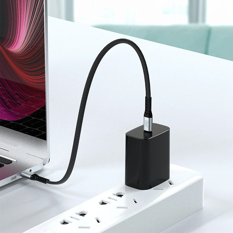 USB-C Data and Charging Cable - USB-C Dudao L10C, 100W, 0.23m, Black