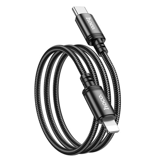 USB-C to Lightning Data and Charging Cable HOCO X89, 20W, 1m, Black