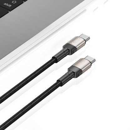 USB-C Data and Charging Cable - USB-C Tech-Protect Ultraboost EVO, 100W, 1m, Silver