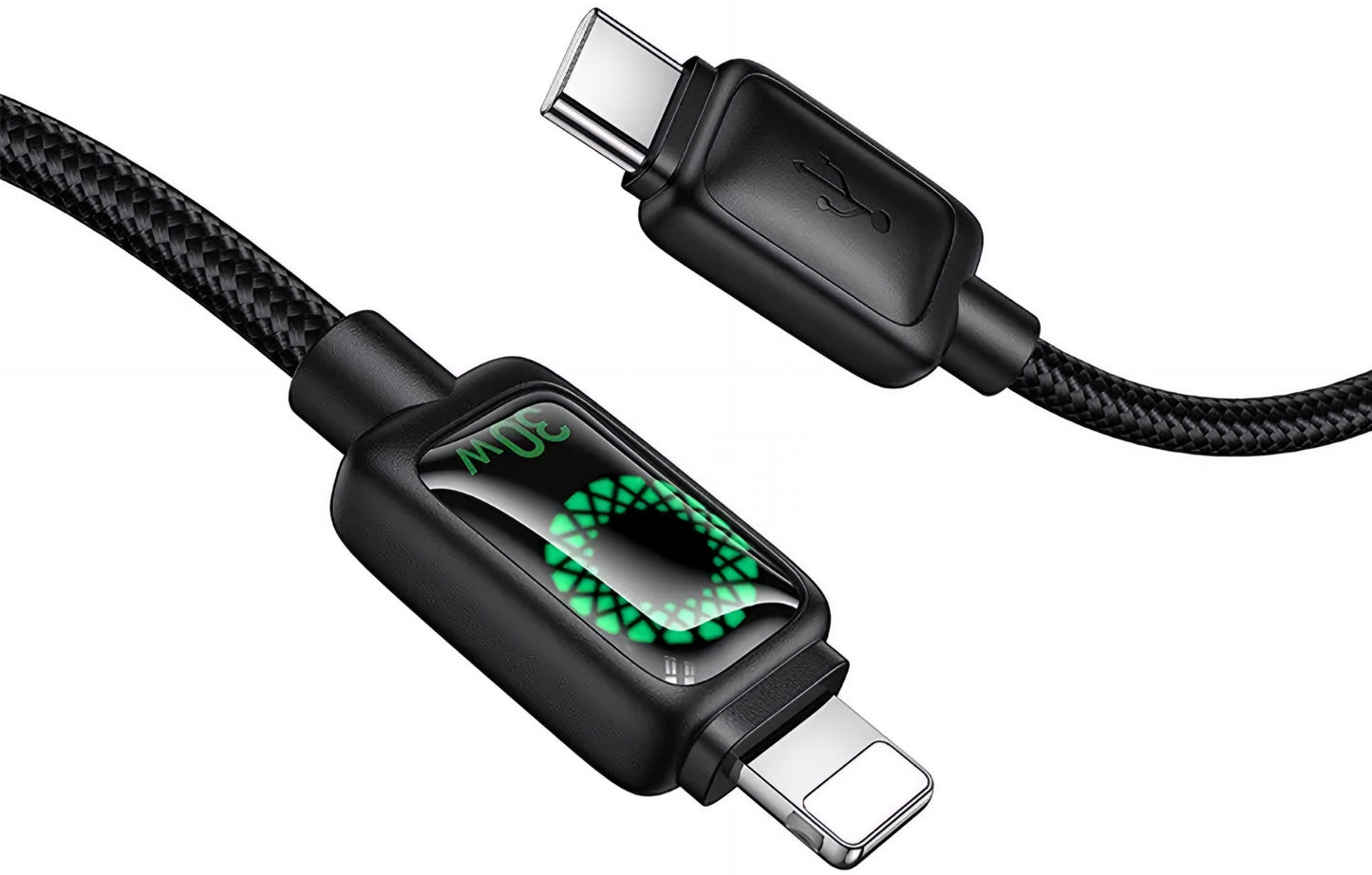 USB-C to Lightning Data and Charging Cable HOCO U146, 30W, 1.2m, Black