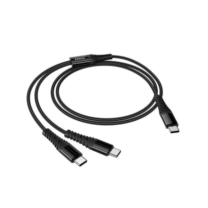 USB-C Charging Cable - 2 x USB-C HOCO X123, 10W, 1m, Black