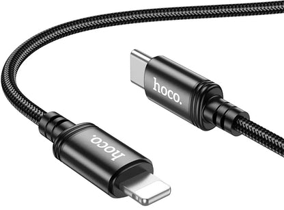 USB-C to Lightning Data and Charging Cable HOCO X89, 27W, 2m, Black