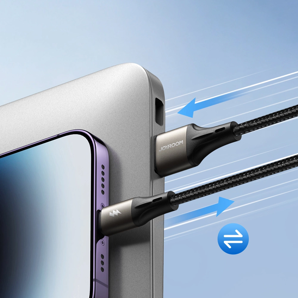 USB-A to USB-C Data and Charging Cable Joyroom S-A25 Light-Speed, 100W, 1.2m, Black