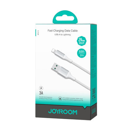 USB-A to Lightning Data and Charging Cable Joyroom S-A28 Flash, 18W, 2m, White