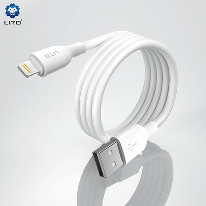 USB-A to Lightning Data and Charging Cable Lito LD06L, 18W, 1m, Black