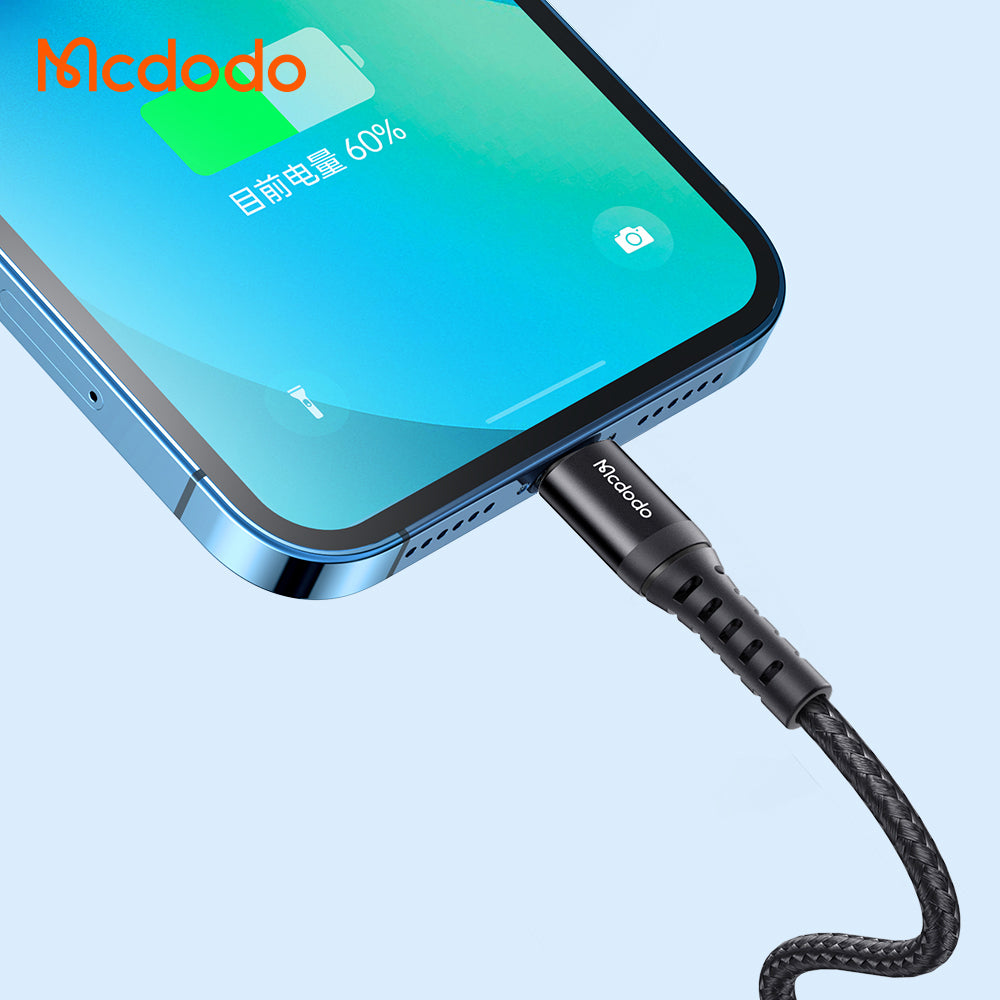 USB-A to Lightning McDodo CA-2261 Data and Charging Cable, 18W, 1m, Black