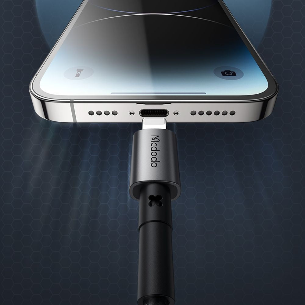 USB-A to Lightning McDodo CA-3580 Data and Charging Cable, 18W, 1.2m, Black