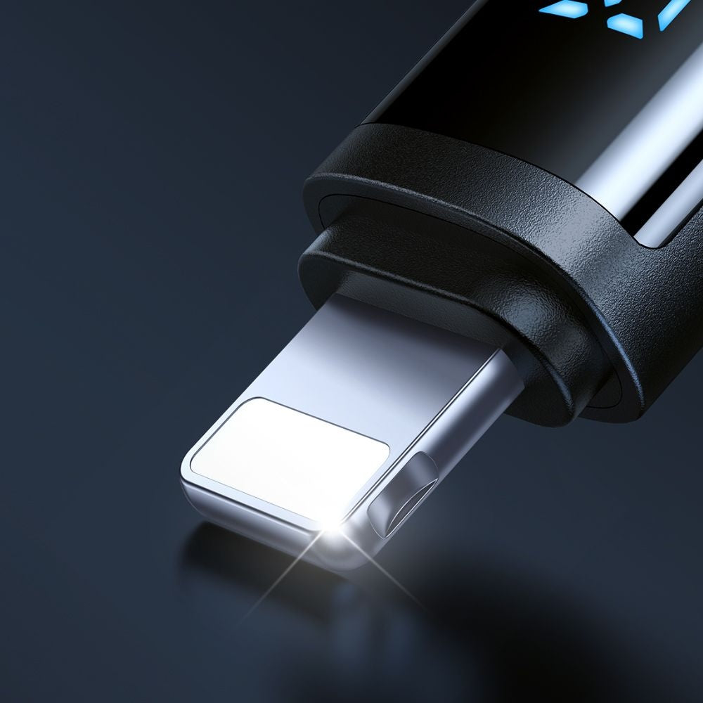 USB-A to Lightning McDodo CA-5000 Bat Display Data and Charging Cable, 18W, 1.2m, Black