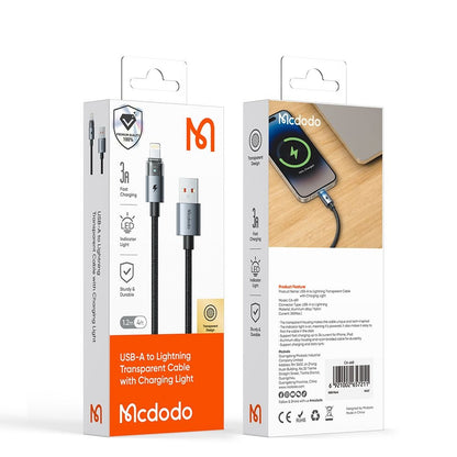 USB-A to Lightning McDodo CA-6910 Data and Charging Cable, 18W, 1.2m, Black