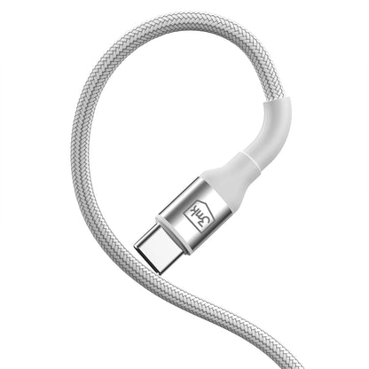 USB-A to USB-C Data and Charging Cable 3MK Hyper N, 18W, 1m, White