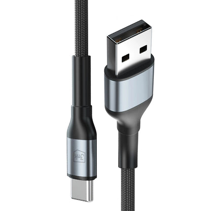 USB-A to USB-C Data and Charging Cable 3MK Hyper N, 18W, 2m, Black