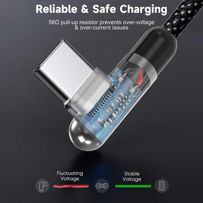 USB-A to USB-C Data and Charging Cable Lito LD13C, 18W, 1m, Black